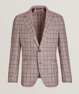 Harold Plaid Wool, Silk & Linen Sport Jacket
