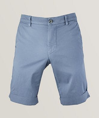 Mason's Solid Cotton-Stretch Shorts
