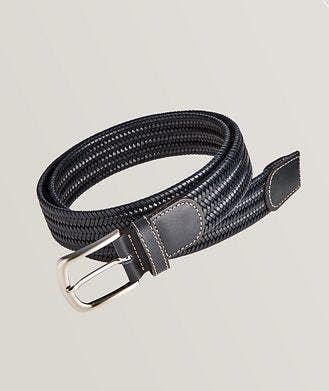 Harold Stretch Woven Leather Belt