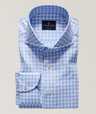 Emanuel Berg Luxury Premium Gingham Dress Shirt