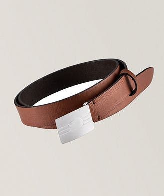 Brunello Cucinelli Textured Leather Belt 