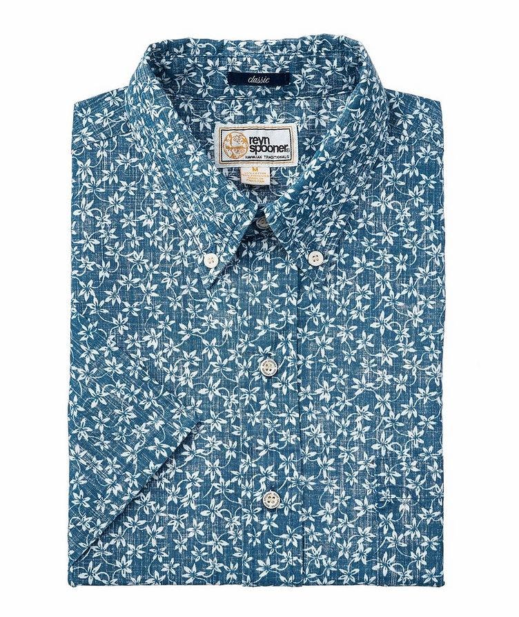 Short-Sleeve Classic Fit Floral-Printed Shirt image 0