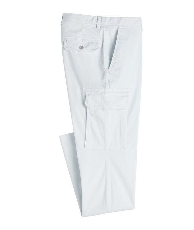 Slim Fit Stretchy-Cotton Cargo Pants picture 1