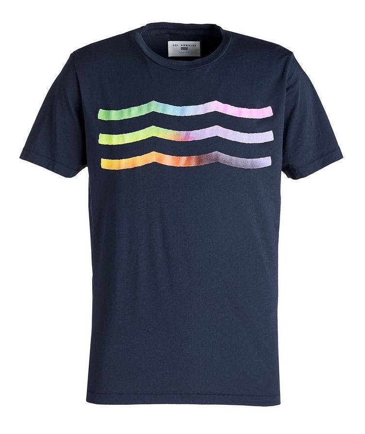 Rainbow Wave Crewneck T-shirt  image 0
