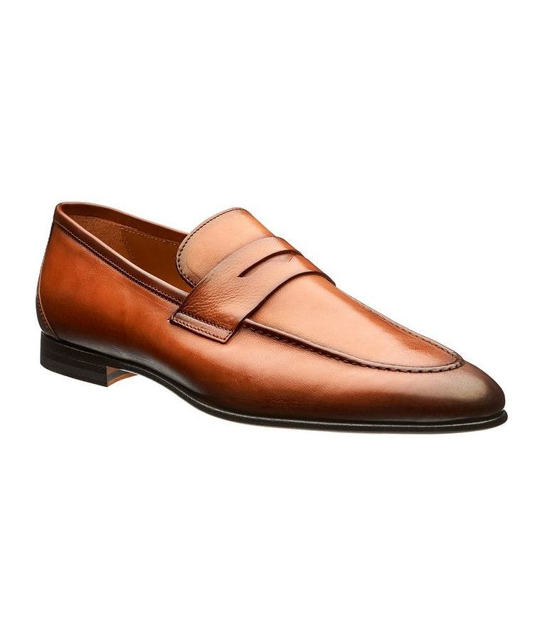 Burnished Leather Loafers image 0