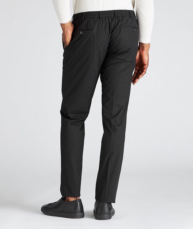 Slim Fit Drawstring Cotton-Blend Pants picture 3