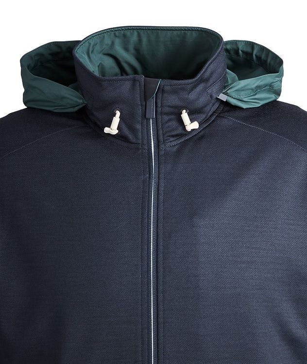 High Performance Hooded Stretch-Wool Sweatshirt picture 3