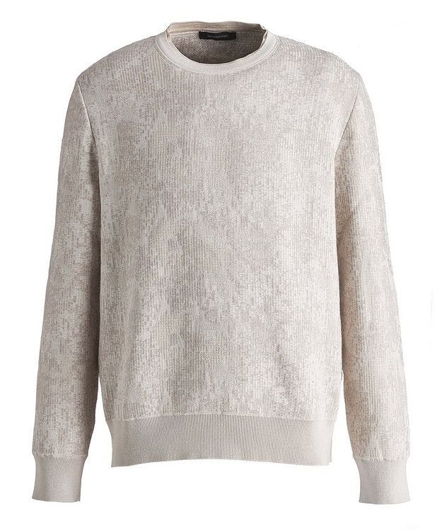 Jacquard Cotton, Cashmere & Silk Sweater picture 1
