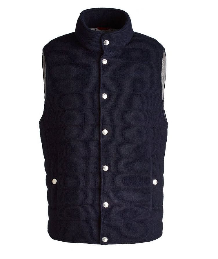 Quilted Cashmere Vest image 0