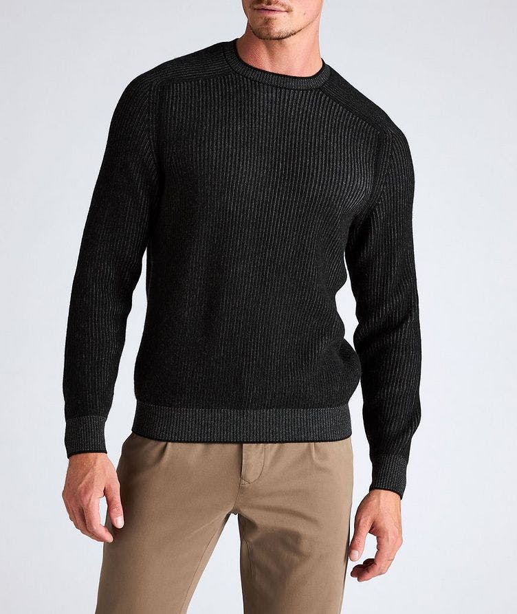 Reversible Ribbed Cashmere Sweater image 1