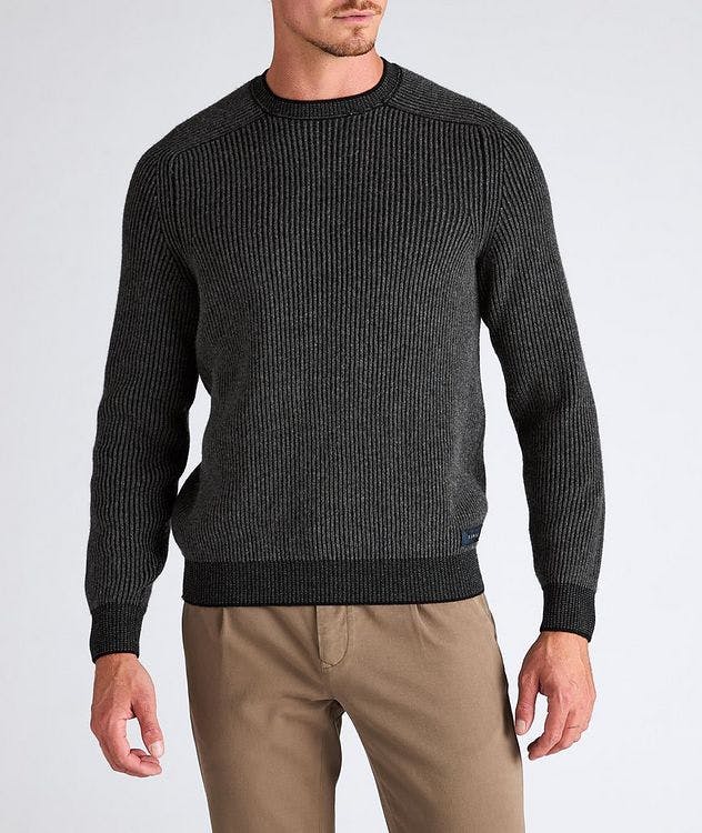 Reversible Ribbed Cashmere Sweater picture 4