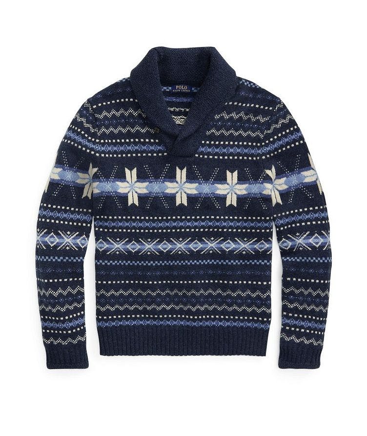Snowflake Shawl Wool Sweater image 0