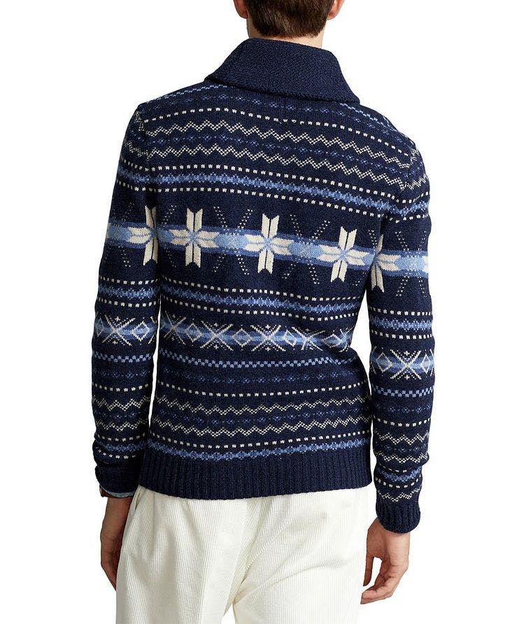 Snowflake Shawl Wool Sweater image 2