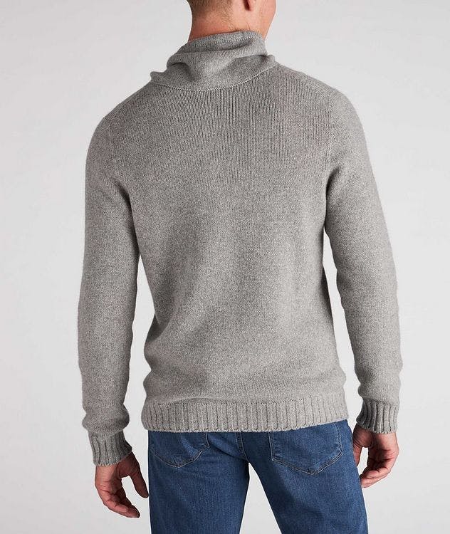 Drawstring Cashmere Mock Neck Sweater picture 3