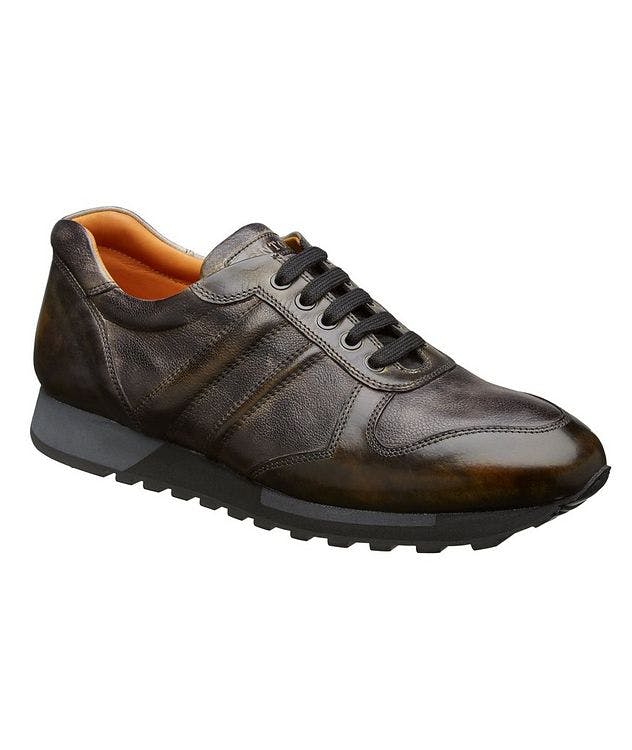 Burnished Leather Sneakers picture 1