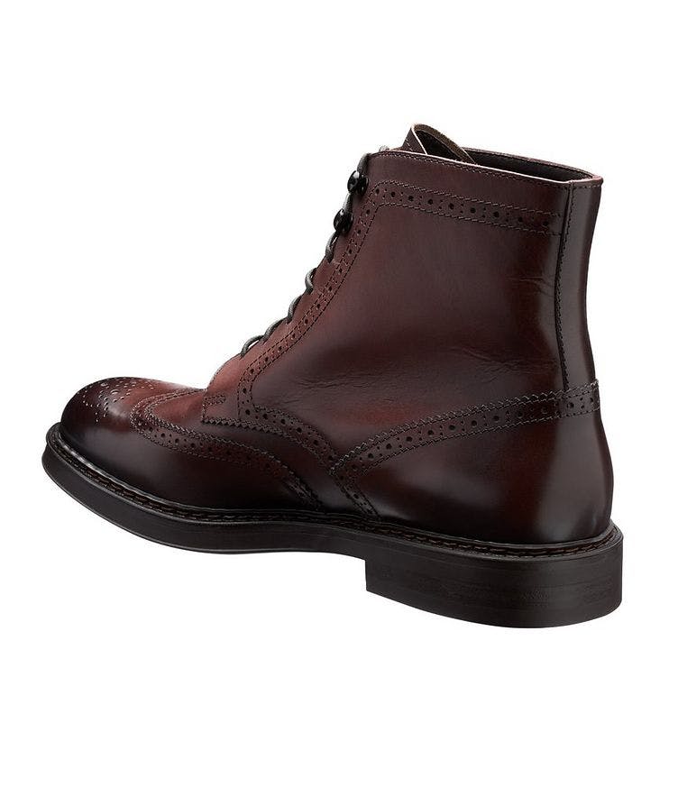 Leather Wing-Tip Boots image 1