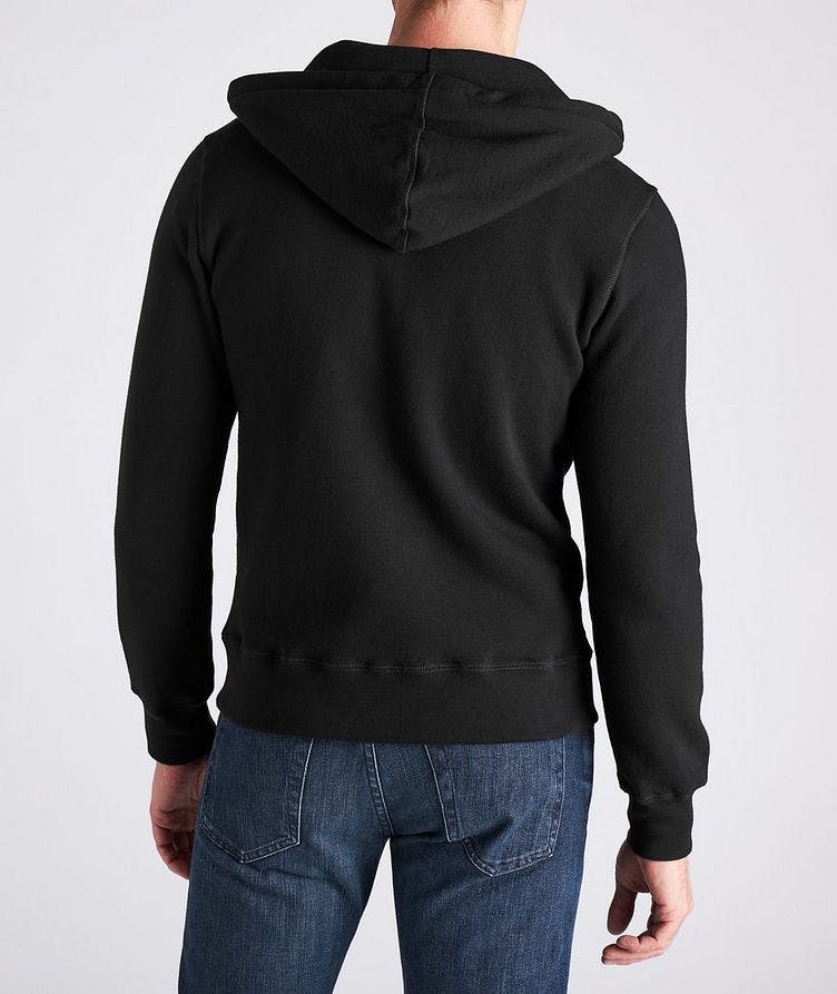 T Patch Zip-Up Cotton Hoodie image 2
