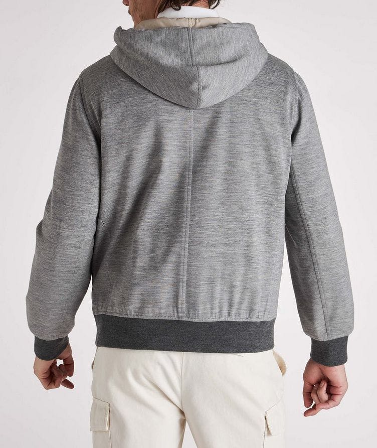Reversible Hooded Wool, Cashmere & Nylon Jacket image 3