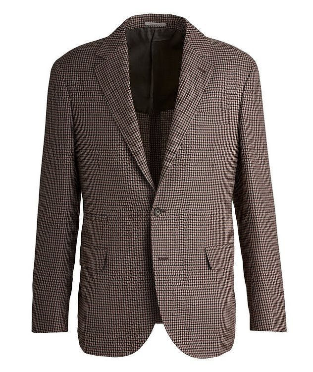 Linen-Wool-Silk Houndstooth Sports Jacket picture 1