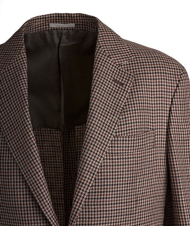 Linen-Wool-Silk Houndstooth Sports Jacket picture 3