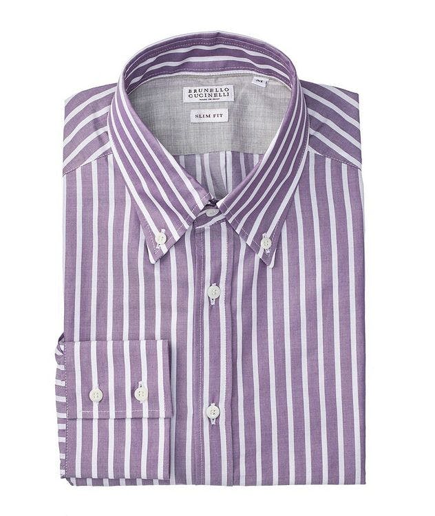 Slim Fit Striped Sport Shirt picture 1