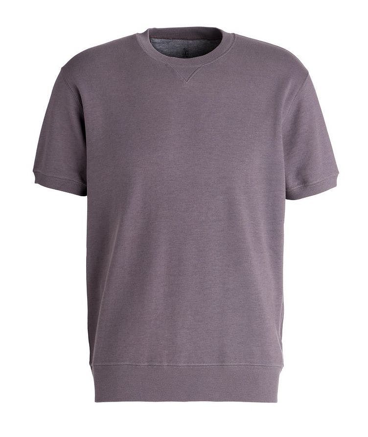 Cotton-Blend Short Sleeve Sweatshirt image 0