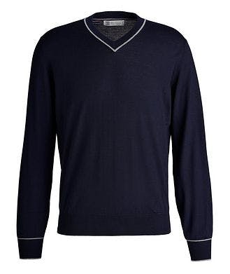 Brunello Cucinelli Wool-Cashmere V-Neck Sweater