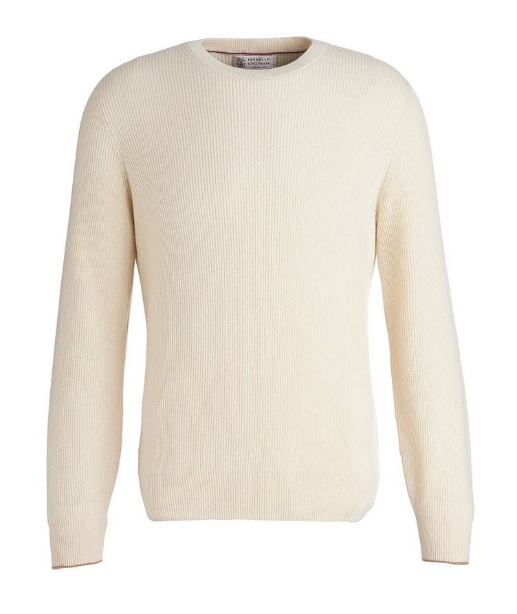 Cashmere Rib-Knit Sweater image 0