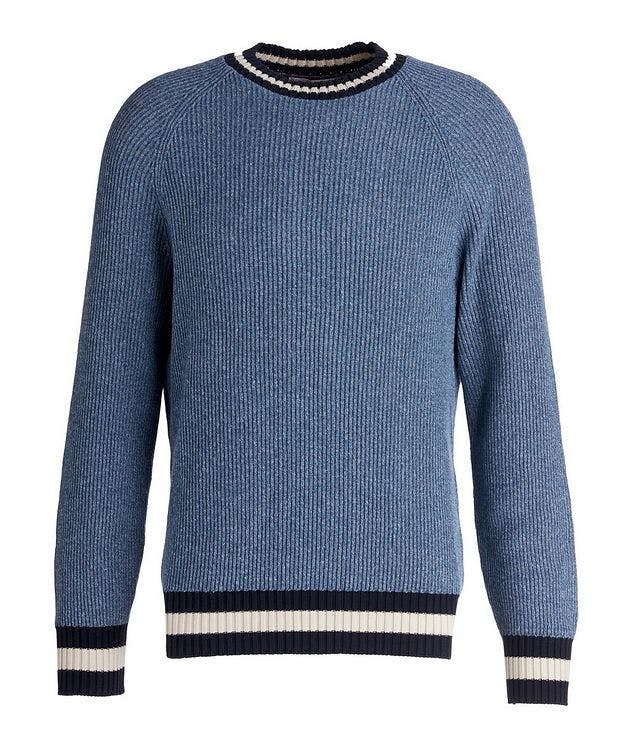 Cotton-Blend Rib-Knit Sweater picture 1
