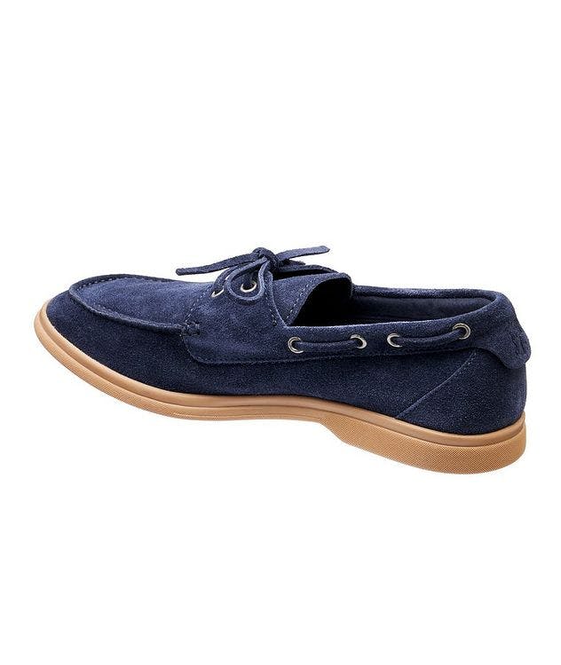 Suede Lace Up Loafers picture 2