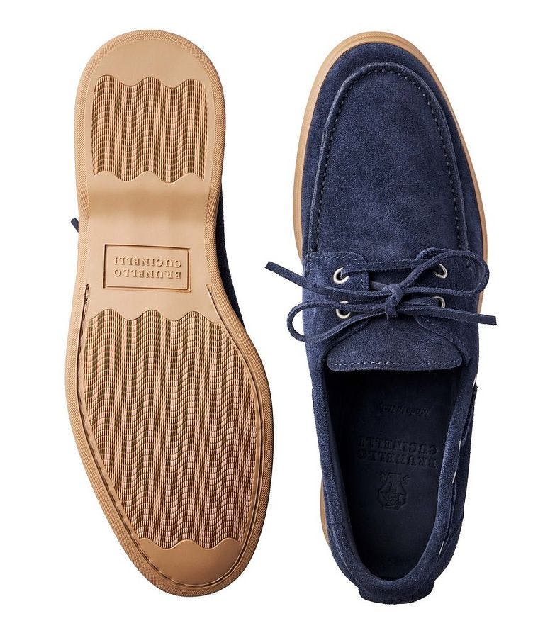 Suede Lace Up Loafers image 2