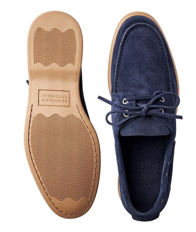 Suede Lace Up Loafers picture 3
