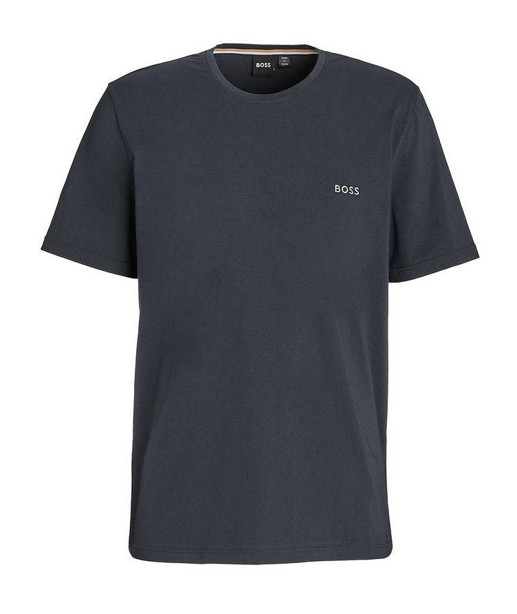 Emroidered Logo Stretch-Cotton T-Shirt image 0