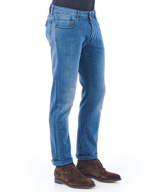Comfort Stretch-Cotton Slim-Fit Jeans picture 3