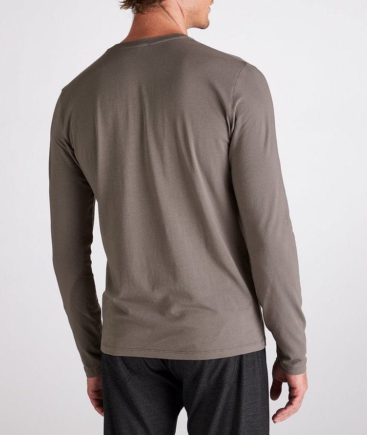 Long-Sleeve Stretch-Pima Cotton T-Shirt image 3