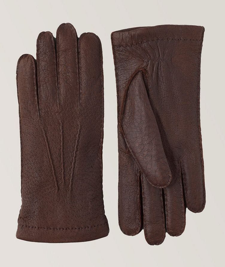 Peccary Handsewn Cashmere Gloves image 0