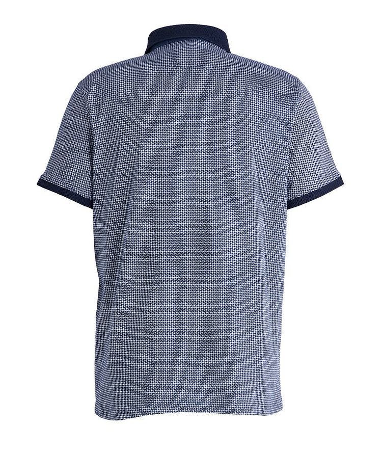 Short-Sleeve Printed Knit Cotton Pique Polo image 1