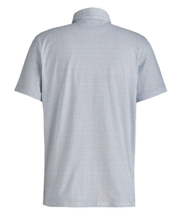 Printed Jersey Stretch-Cotton Pique Polo image 1