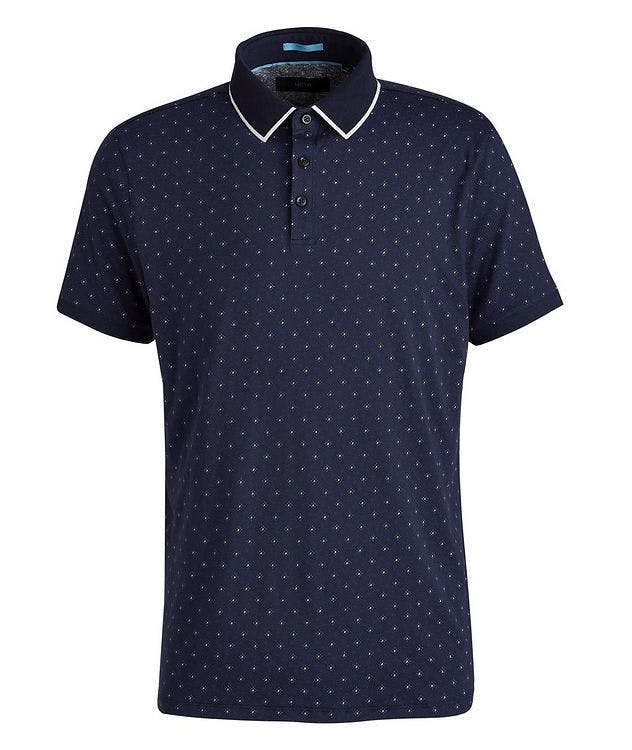Printed Jersey Stretch-Cotton Pique Polo picture 1