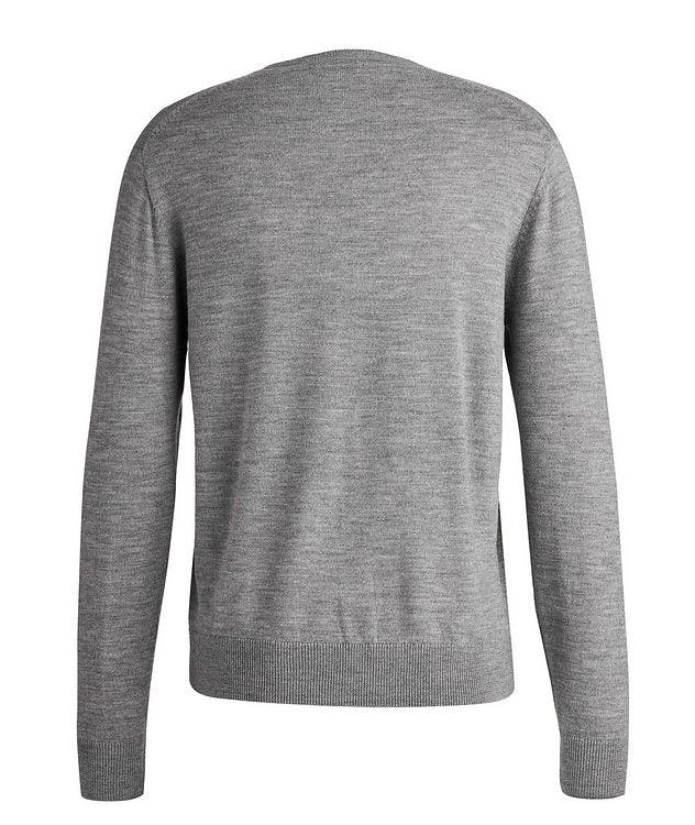 Long-Sleeve Merino Wool V-Neck Sweater picture 2