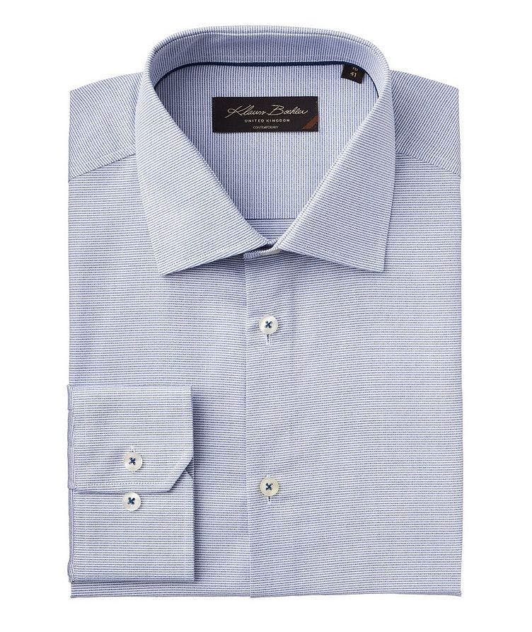 Contemporary Fit Textured Stripped Dress Shirt  image 0