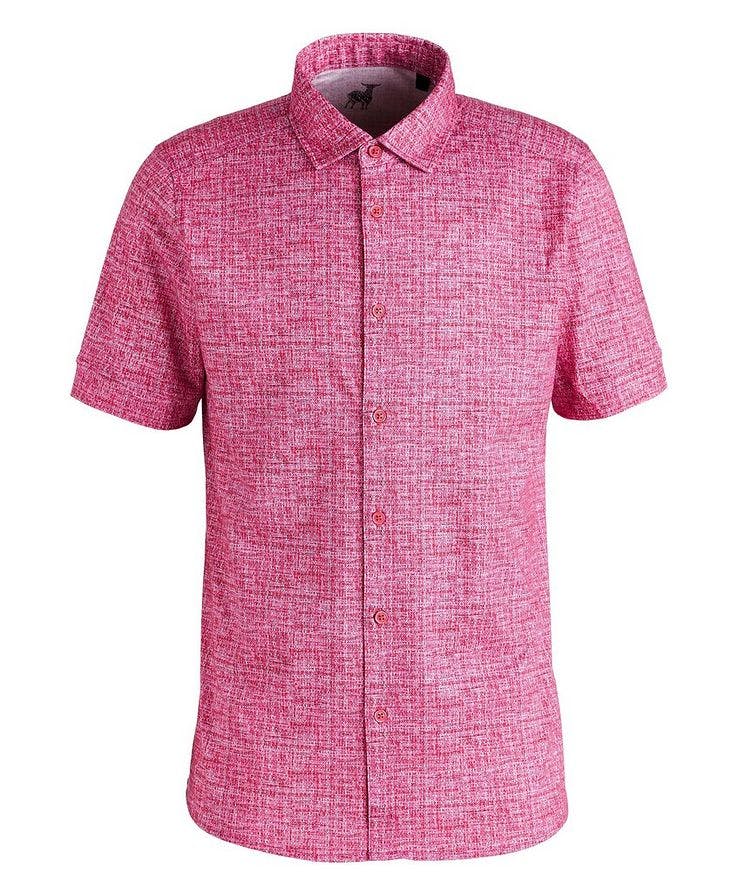 Chemise en coton à motif et à manches courtes image 0