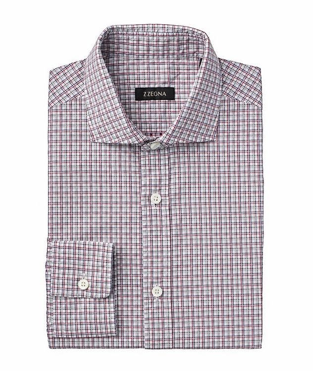Micro Square Patterned Cotton Shirt picture 1