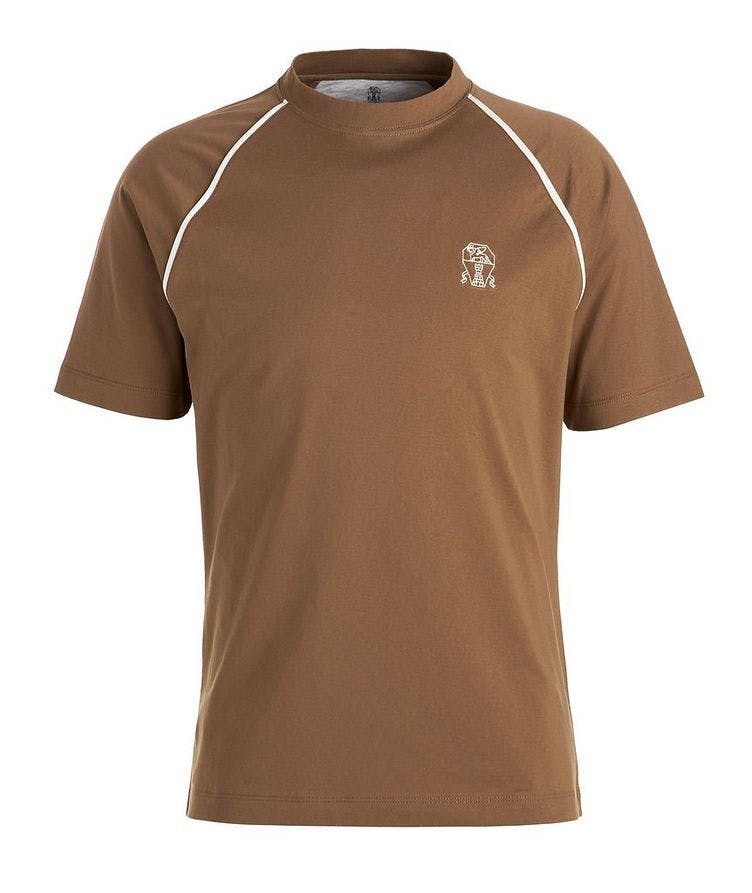Brown Logo Gym T-Shirt image 0