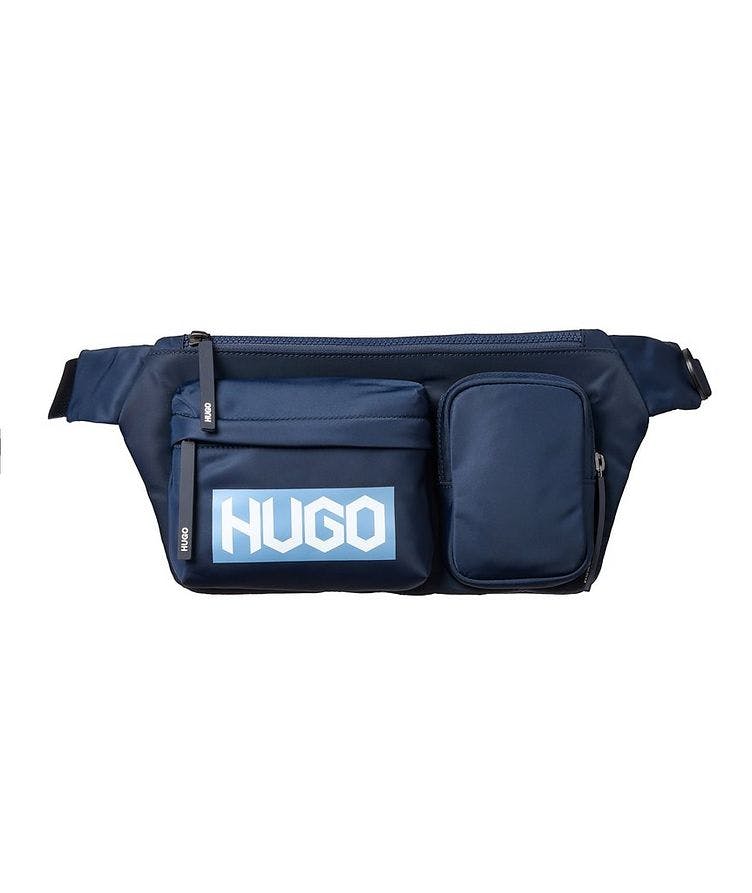 Belt bag with zipped pockets and tyre-print logo image 0