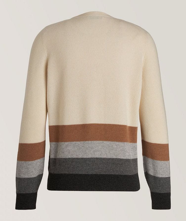 Cashmere Rib Knit Colour Block Sweater image 1