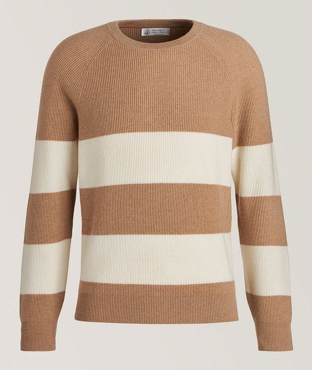 Cashmere Knit Wide Stripe Sweater picture 1