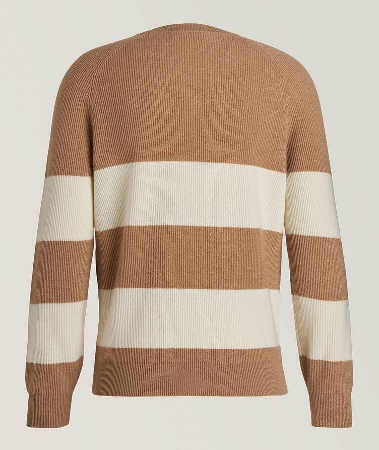 Cashmere Knit Wide Stripe Sweater image 1