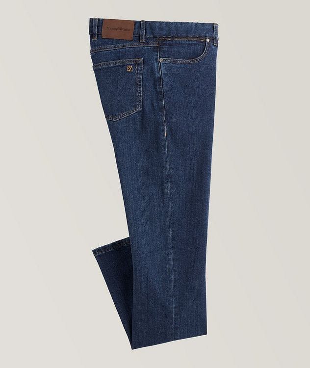 Slim-Fit Stretch-Cotton Jeans picture 1