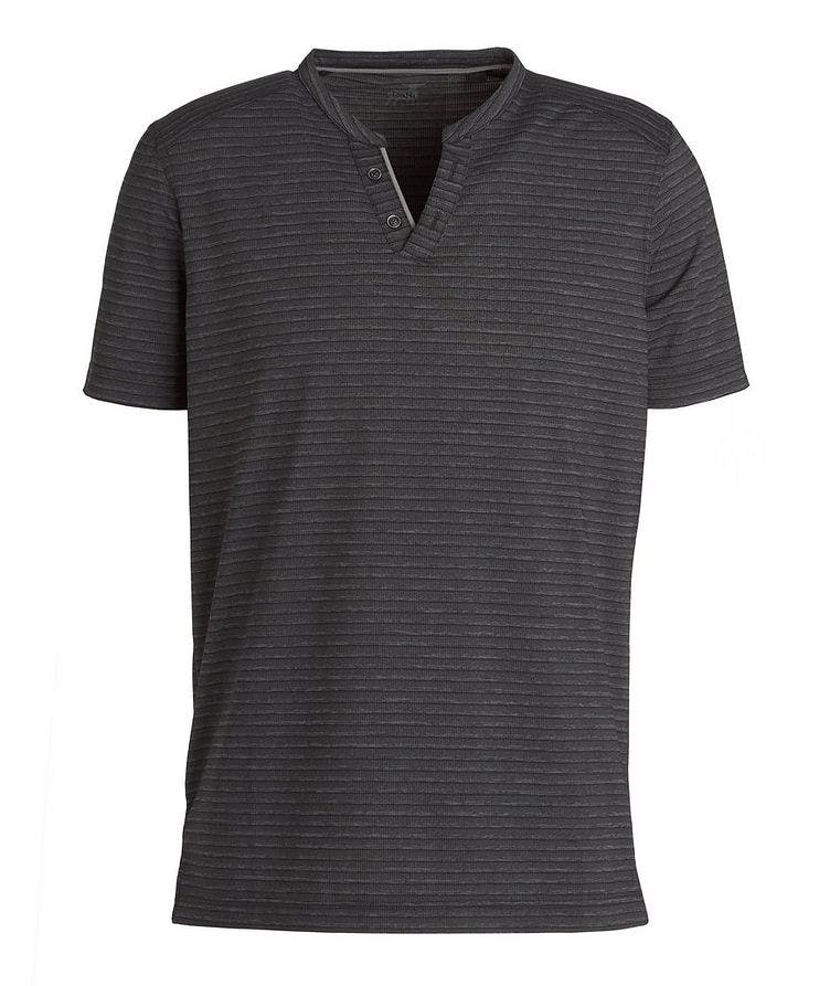 Active Stretch-Technical Fabric Short-Sleeve Henley image 0